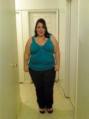 280lbs blue front view....down 19lbs. 10/10/2009
