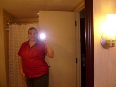 August 2009, away at a work conference.  I was pleased I was down 20 lbs total.