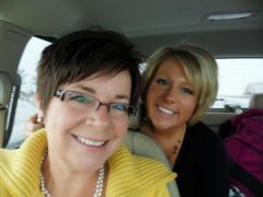 My mom and I on our way to Christmas Eve with family!
