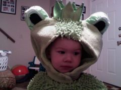 My frog...and not to happy about it.