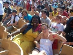 At a hip hop festival back in 2008 with my bf rosie.