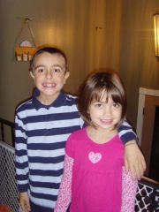 Tyler, age 8 and Abigail, age 6