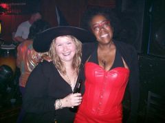 Witchy friend and I at Chacer's Bar & Grill, downtown Norwich