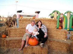 my fiance, me & my daughter at the pumpkin patch
10292009