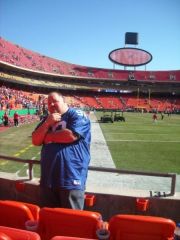 At the Sideline of the KC Chiefs vs NY GIANTS.