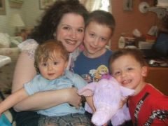 Easter 2010..down 50!! (6months post-op)

Me and my boys!!!