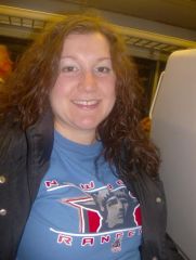 Heading to the Ranger game in 2008