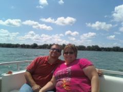 Hubby and me at the Lake
