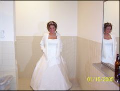 My Wedding Day, January 15, 2005. My goal is to get down to 170, same as I was then.