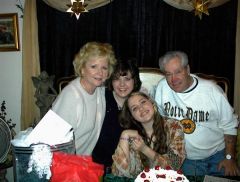 My Mom and Dad, my daughter Jess and me 7 years ago.