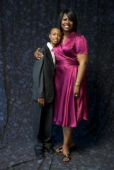 Mother's Day 2008 with my stepson...at least it's a full-body. I had started gaining all the weight back lost in 2007