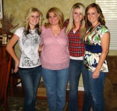 me with 2 of my daughters and my sister, September 2009