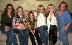 Thanksgiving 2009.
my sister, my 3 daughters and my little niece