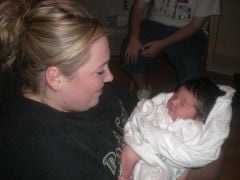 This is me when I went to meet Landon for the first time when he was born! I was so proud of my best friend that day!