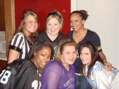 Me & some of my girls at a 'Fantasy Football Birthday Party', May 2008