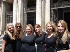 I thought black was supposed to be slimming?! Lol, me & some of my girls in Italy, summer of 2007.