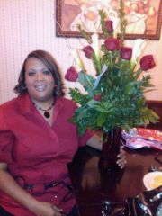 My Callalillies and Roses that he had delivered at church on Sunday... ILUVMESUMHIM. Down 21 lbs..