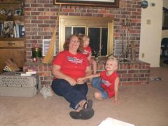 With Grandchildren on July 4, 2009 prior to the band.