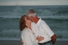 I think he likes me again!  Something about the beach and waves just spark romance!