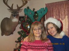 Christmas Day 2009 w/ my mom.  Down alittle over 100 pounds!!!!!!