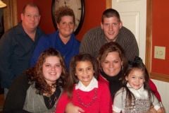 Back row husband Scott,myself, son-in-law Warren front row daughters Amy 21,Kianna 8 and Meagan 25,and lastly grandaughter Madison 4