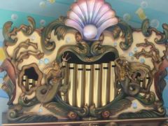 Merfolk detail on organ.

(Disney California Adventure Park, 2009)