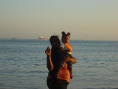 Me and Baby At The Beach