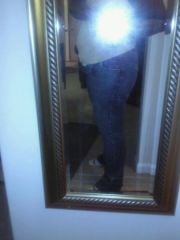 after 2 08 2010 side view I weigh 229 almost can fit my 16 size jeans can button but to tight