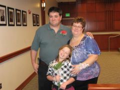 At a friends wedding, my daughter, honey and I
 12/4/09