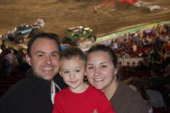 me Cody and my husband Eric at Monster Jam