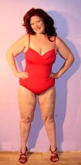No, this is not the original red swimsuit; it's too BIG!!!