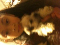 my baby girl and our puppy "Bruce Leeroy"