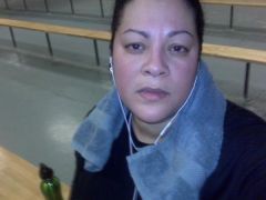 At the gym, just finished working out... eww my face is red!