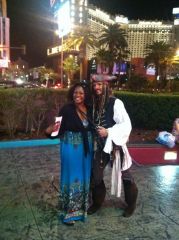 me and a Captain Jack Sparrow impersonator