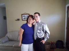 My youngest son Alex and me; He was on his way to Homecoming. 10.9.10  Down 93 pounds!