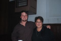 Me with my oldest son at Tina & Les Aniversary Party 347