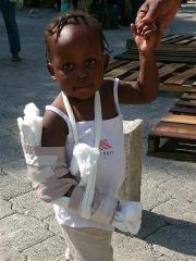 A beautiful little Haitian girl