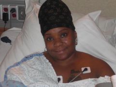 After Surgery: My Cousin Come's 2 Visit Me (Yes, my hair is in a wrap & scarf!! A Diva must keep her hair done...lol!)