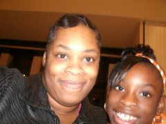 My 10 yr old and myself at mall Nov2009