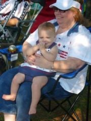 Lydia's first 4th of July parade