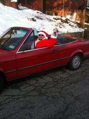 Santa in the BMW