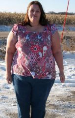Full body pic 1 week before banding. Band date: December 22, 2009!! Yay!! I can't wait!! 336.1 lbs here.