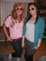 With the black hair :) We decided to get matching sunglasses because we are douchbags.