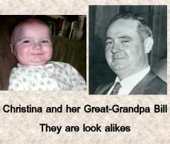 Christina and her Great Grandpa Bill