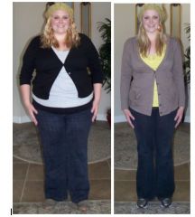 Before and After at minus 125 lbs!