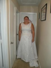I fit back into my wedding dress (although the boobs are bigger thanks to becoming a mommy lol)