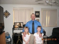 The new me with my wonderful daughters.