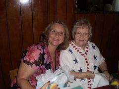 Dinner with my Mom for my 58th Birthday! July 2010 ~ one year out from LAP-BAND? Surgery!