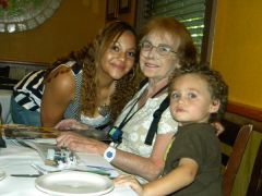 7/11/10 My beautiful daughter, Angela, my dear mom and my lil' grandson, Jacob (age 3)