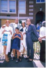 Me on the left graduating from High School 1999 before the 3 kids....